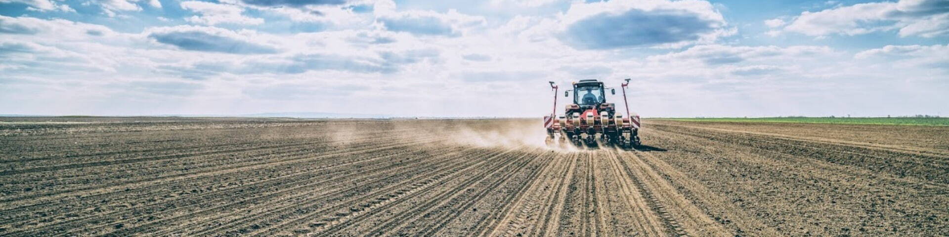 tractor on soil field