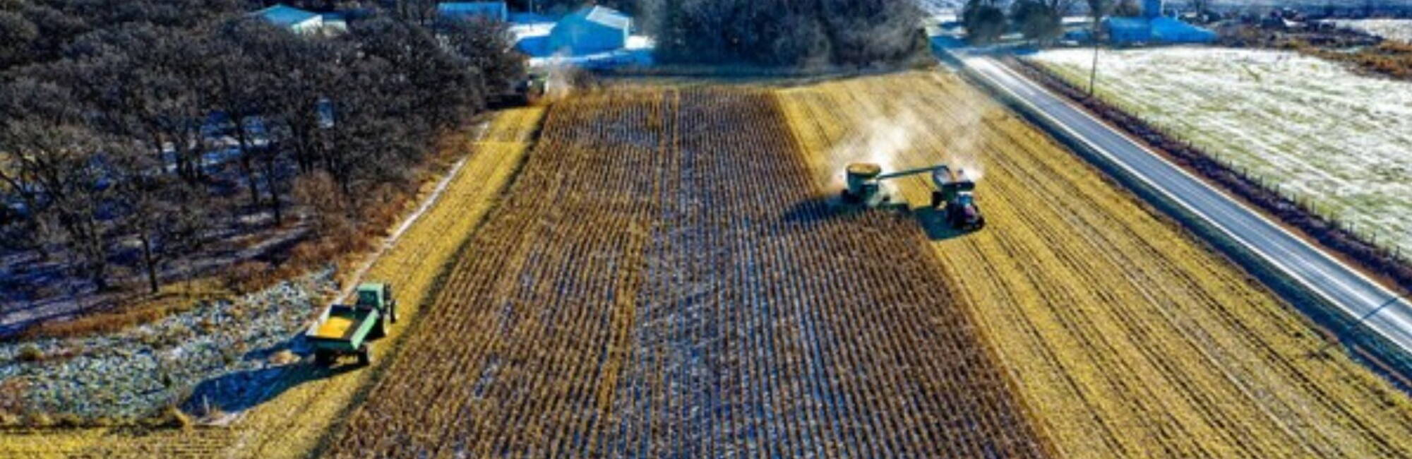 farm machinery in field